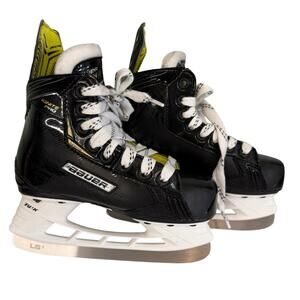 Bauer Ignite Pro S1 Hockey Ice Skates Youth Junior 12 Black White Performance